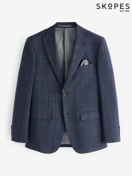 Skopes Blue Tailored Fit Jeremiah Checked Jacket (AY8166) | € 186