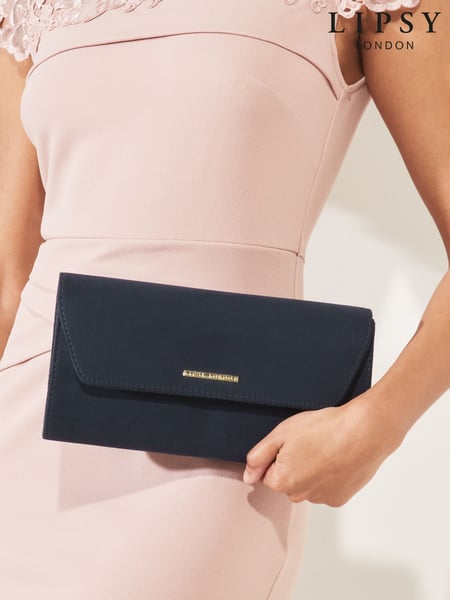 Lipsy Blue Envelope Clutch Occasion Bag (AY9681) | € 39