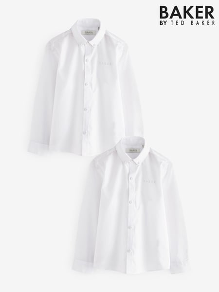 Baker by Ted Baker White Shirts 2 Pack (B01107) | € 27 - € 31