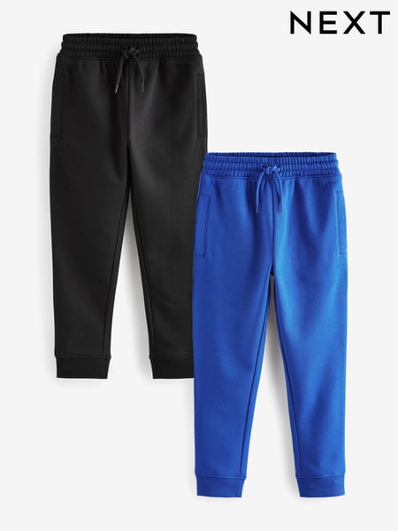 Black/Cobalt Blue Slim Fit Joggers 2 Pack (3-16yrs) (B01884) | € 26 - € 35