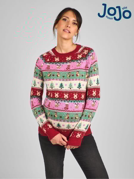 JoJo Maman Bébé Festive Friends Fair Isle Pattern Jumper (B04004) | 67 €