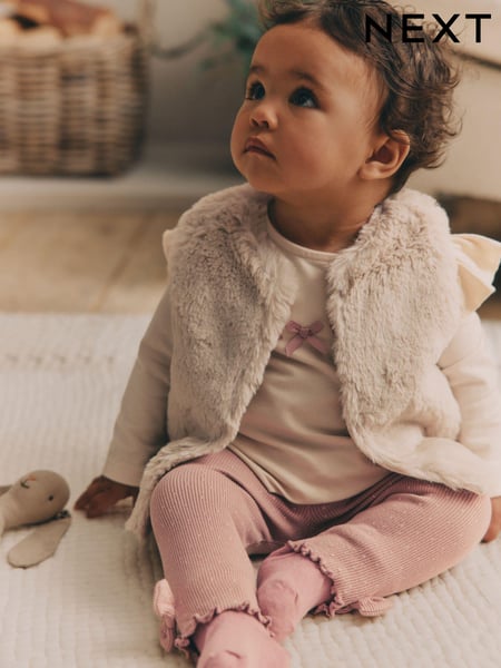 Pink Cosy Baby Long Sleeve Top and Leggings 3 Piece Set (B06321) | € 16 - € 18
