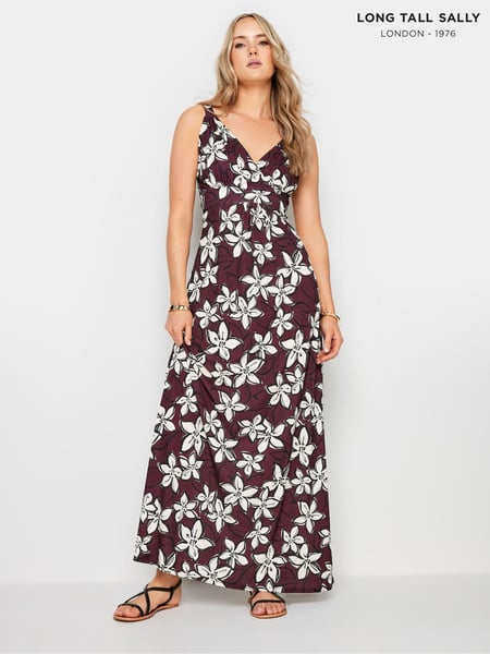 Long Tall Sally Red LTS Tall Wine Red Floral Print Maxi Dress (B10511) | € 70