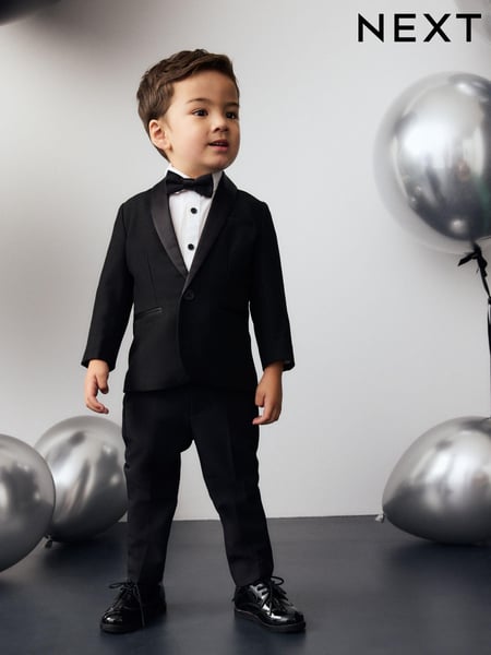 Black Blazer, Shirt, Trousers And Bow Tie Set (3mths-9yrs) (B14376) | € 78 - € 89