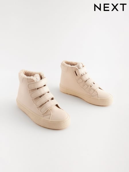 Pink Glitter Wide Fit (G) High Top Trainer With Touch Close Fastening (B14624) | € 22 - € 28