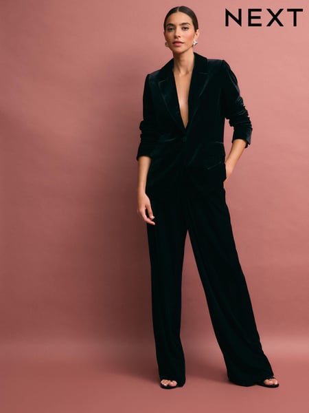 Black Velvet Wide Leg Trousers (B16908) | € 32