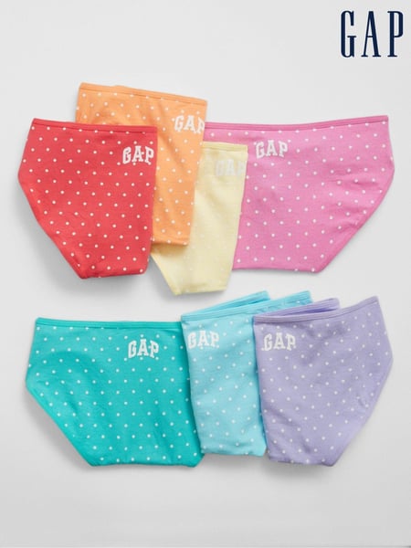 Gap Multi Logo Polka Print Briefs 7 Pack (4-13yrs) (B16948) | € 39