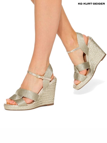 KG Kurt Geiger Gold Roya Sandals (B20096) | € 123
