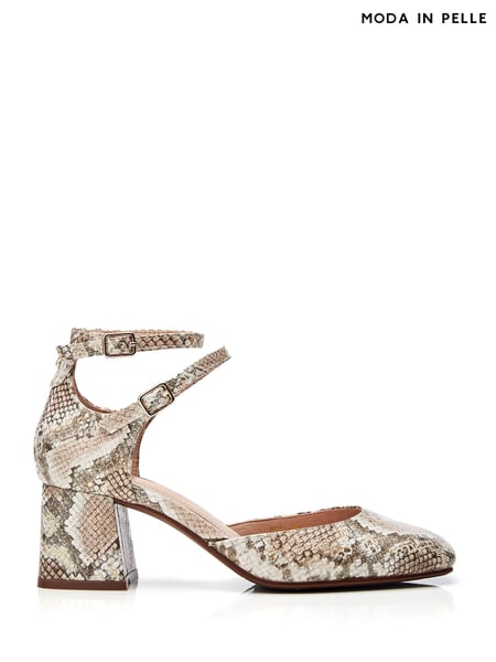 Moda in Pelle Daziah Square Toe Block Multi Strap Heels (B22662) | € 77