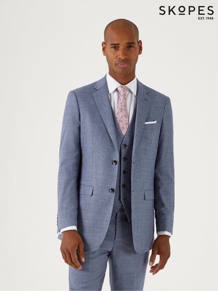 Skopes Blue Tailored Fit Jodrell Marl Tweed Suit (B29093) | € 172