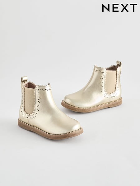 Gold Wide Fit (G) Chelsea Ankle Boots (B30110) | € 28 - € 31