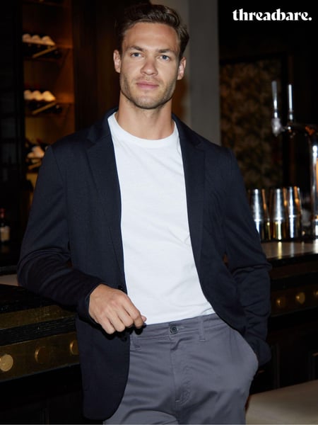 Threadbare Black Luxe Jersey Single Breasted Blazer (B33370) | € 45