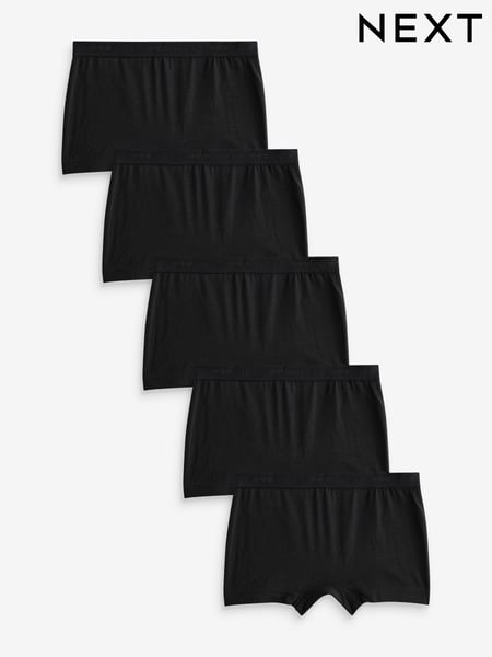 Black Boxer Short Briefs 5 Pack (2-16yrs) (B36010) | € 14 - € 23