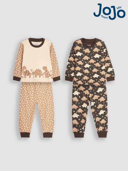 JoJo Maman Bébé Stone 2-Pack Cotton Pyjamas (B36265) | € 47