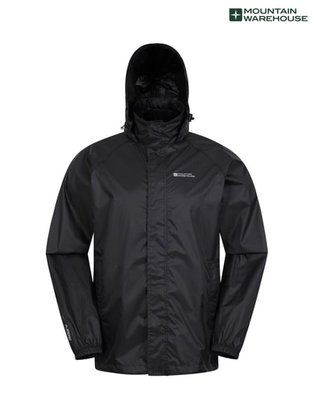 Schwarz - Mountain Warehouse Pakka Mens Waterproof Jacket (B36444) | 47 €