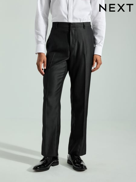 Black Slim Fit Adjustable Tape Detail Tuxedo Trousers (B36747) | € 54