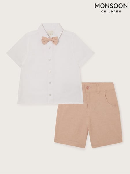 Monsoon Pink 100% Cotton Smart Shorts Set 3 Piece (B39651) | € 35 - € 47