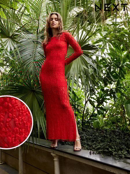 Scarlet Long Sleeve Lace Maxi Dress (B42129) | € 17