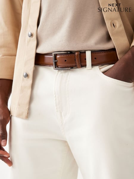 Tan Brown Signature Formal Belt (B45137) | € 37