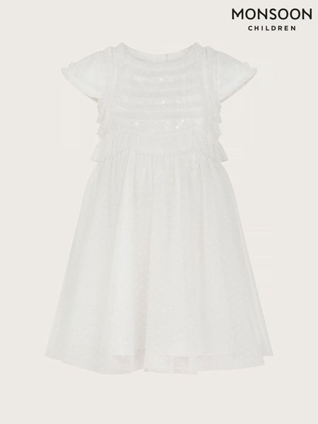 Monsoon Natural Baby Ruffle Truth Dress (B45196) | € 28 - € 29