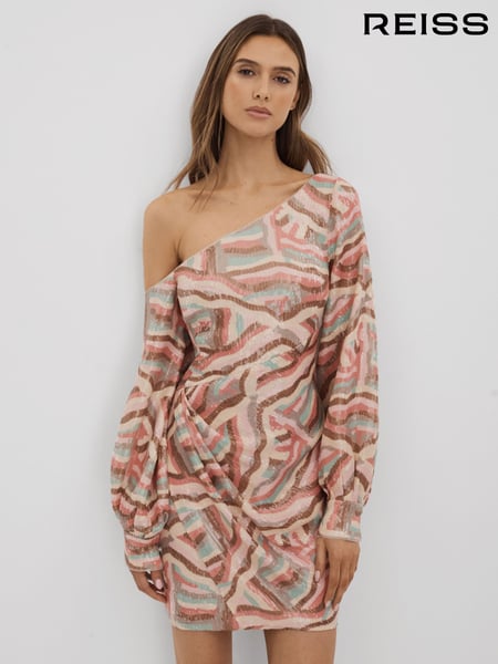 Halston Off-The-Shoulder Sequin Mini Dress (B47364) | € 848