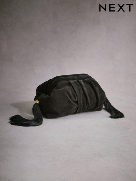 Black Tabitha Simmons Marija Leather Tassel Clutch Bag (B47630) | € 73