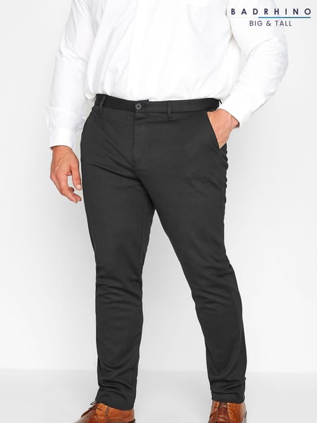 BadRhino Big & Tall Black Stretch Regular Fit Trousers (B47760) | € 70