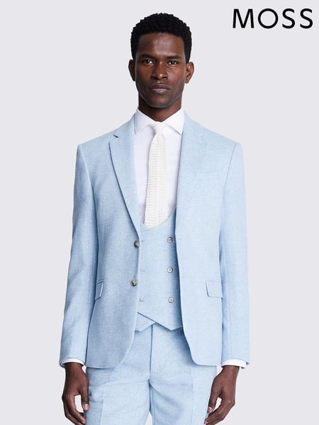 MOSS Blue Slim Fit Donegal Jacket (B47880) | € 124