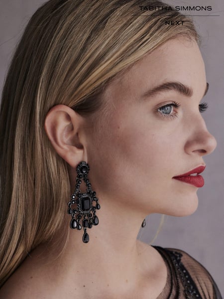 Black Tabitha Simmons Elizabeth Chandelier Earrings (B49918) | € 25