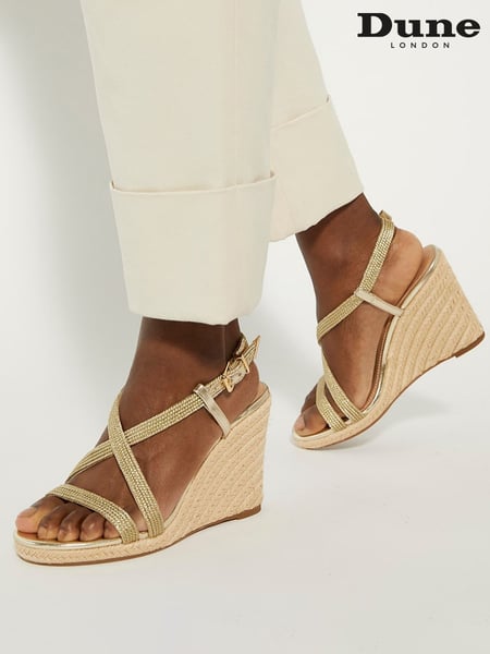 Dune London Gold Rope Keylas Wedges (B50954) | € 133