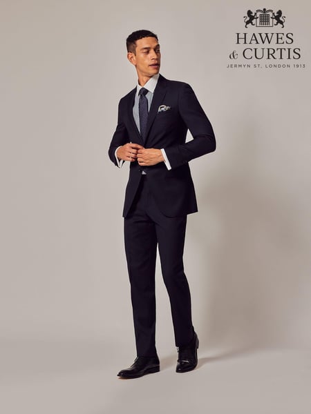 Hawes & Curtis Slim Blue Twill Suit Jacket (B51019) | € 163