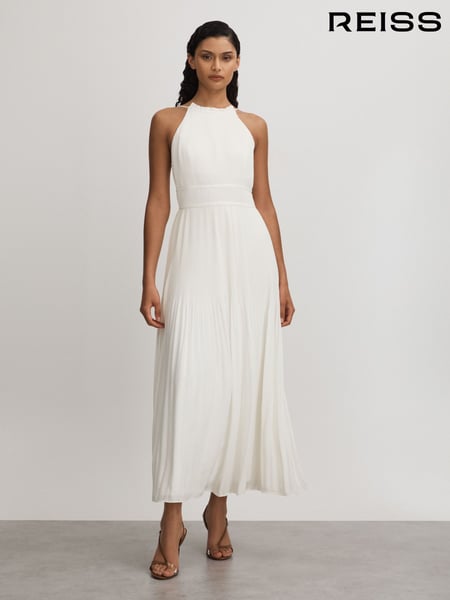 Amur Plisse Halter Neck Maxi Dress (B51910) | € 886