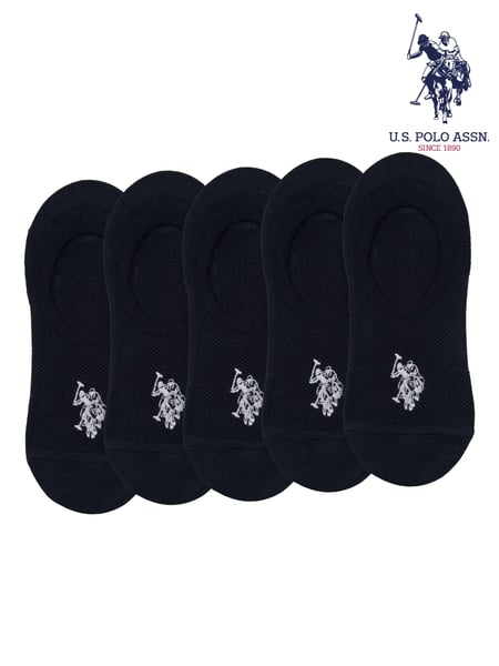 U.S. Polo Assn. Black Invisible Trainer Socks 5 Pack (B53691) | € 23