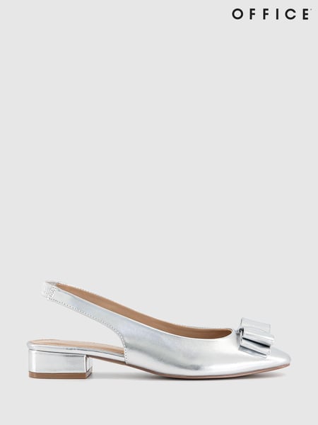 Office Metallic Fiesta Bow Slingback Ballerinas (B55119) | € 38