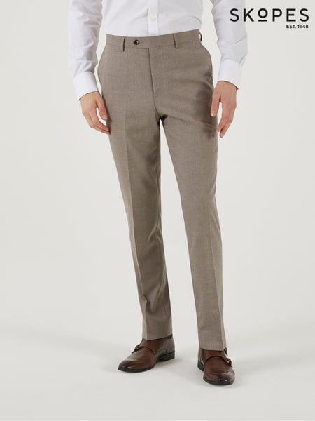 Skopes Natural Tailored Fit Jodrell Marl Tweed Suit: Trousers (B56691) | € 92