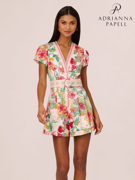 Adrianna Papell Pink Printed Jumpsuit (B58788) | € 232