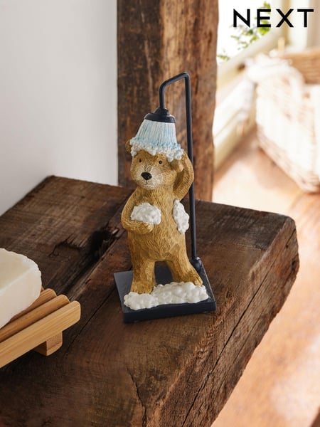 Natural Bertie Bear Shower Bathroom Ornament (B60431) | € 15