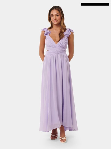 Forever New Purple Petite Selena Petite Ruffle Maxi Dress (B64838) | € 68