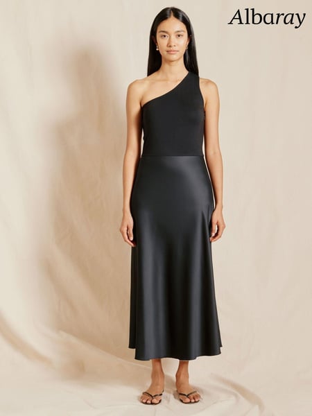 Albaray One Shoulder Black Dress (B66190) | € 61