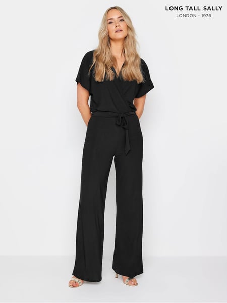 Long Tall Sally Black V-Neck Wrap Jumpsuit (B66473) | € 70