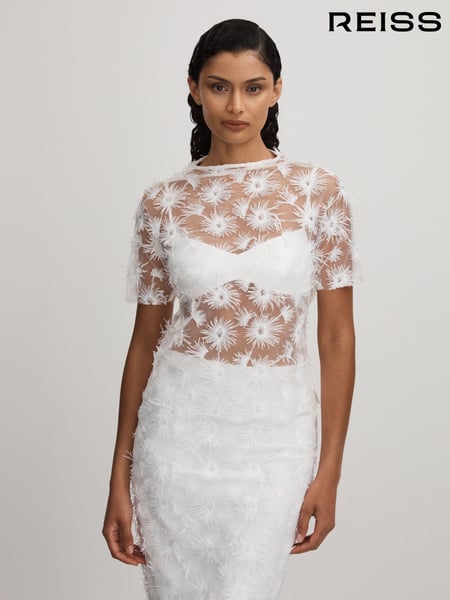 Anna Quan Sheer Applique Top (B66726) | € 741