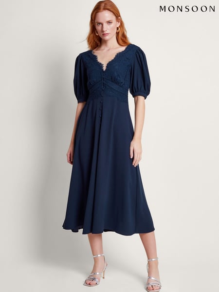 Monsoon Blue Nancy Lace Tea Dress (B68278) | € 88