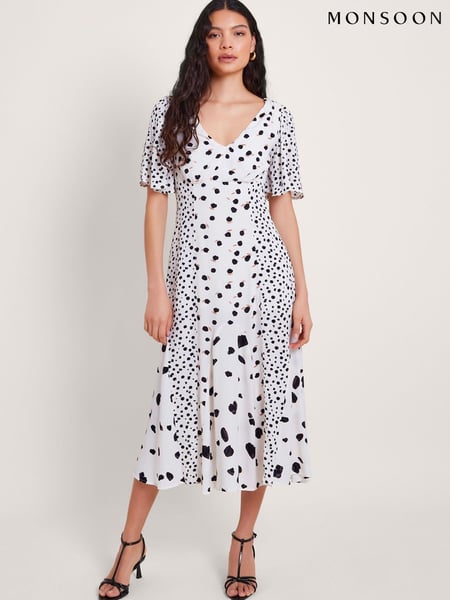 Monsoon Natural Lucee Spot Tea Dress (B69441) | € 54