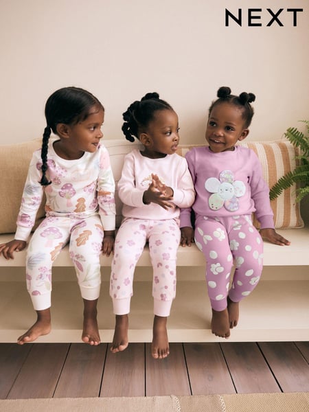Lilac Purple Character Long Sleeve Snuggle Pyjamas 3 Pack (9mths-16yrs) (B70853) | € 38 - € 47