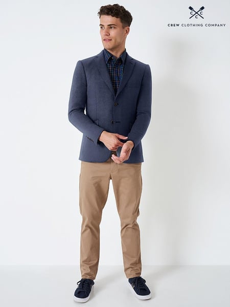 Crew Clothing Blue Birdseye Jersey Blazer (B71226) | € 248