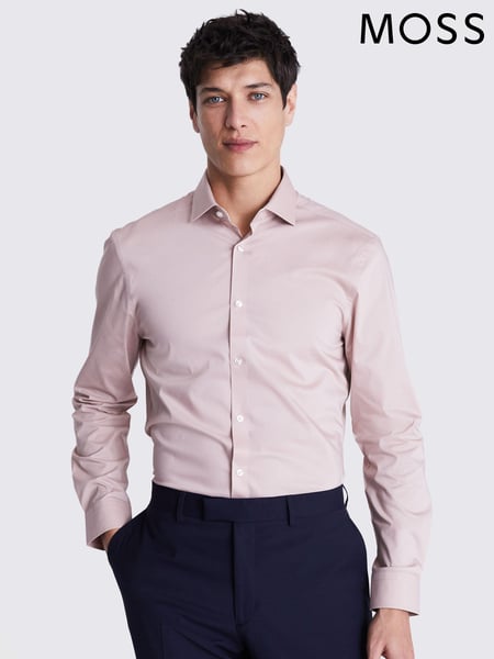 MOSS Pink Slim Stretch Shirt (B71958) | € 55