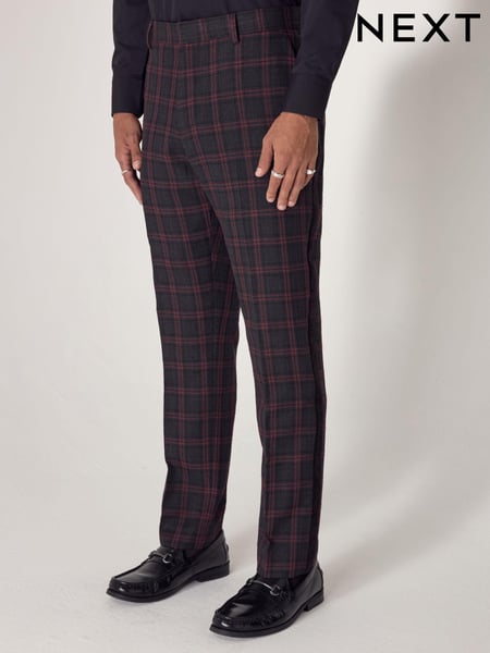 Black/Red Edit Metallic Check Trousers (B75183) | € 30