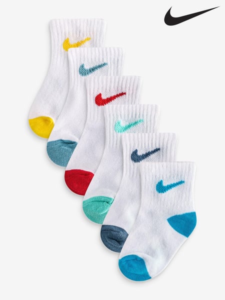 Nike Blue Pop Colour Ankle Socks 6 Pack (B79451) | € 22