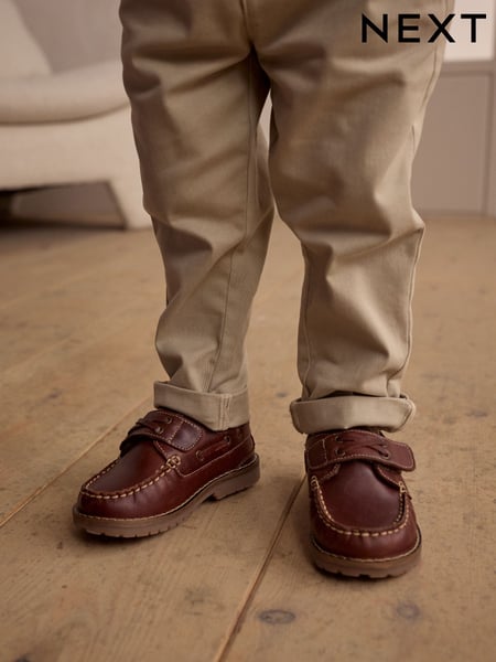 Tan Brown Touch Fastening Boat Shoes (B81101) | € 40 - € 45