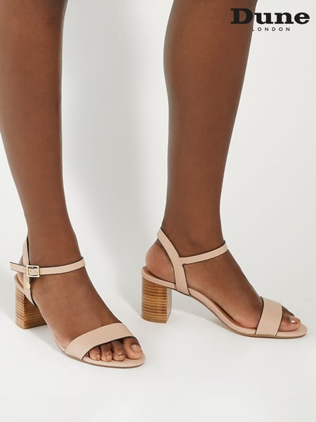 Dune London Pink Wide Fit Jelly Two Part Block Heel Sandals (B82437) | € 123
